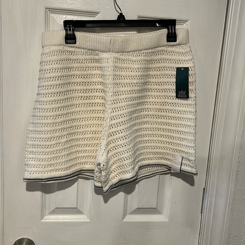 Wild Fable Cream Knit Shorts